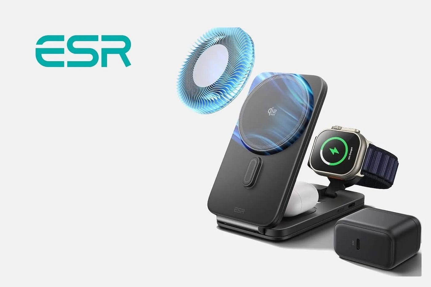 ESR CryoBoost Foldable 3-in-1 Magnetic Charging Station REVIEW