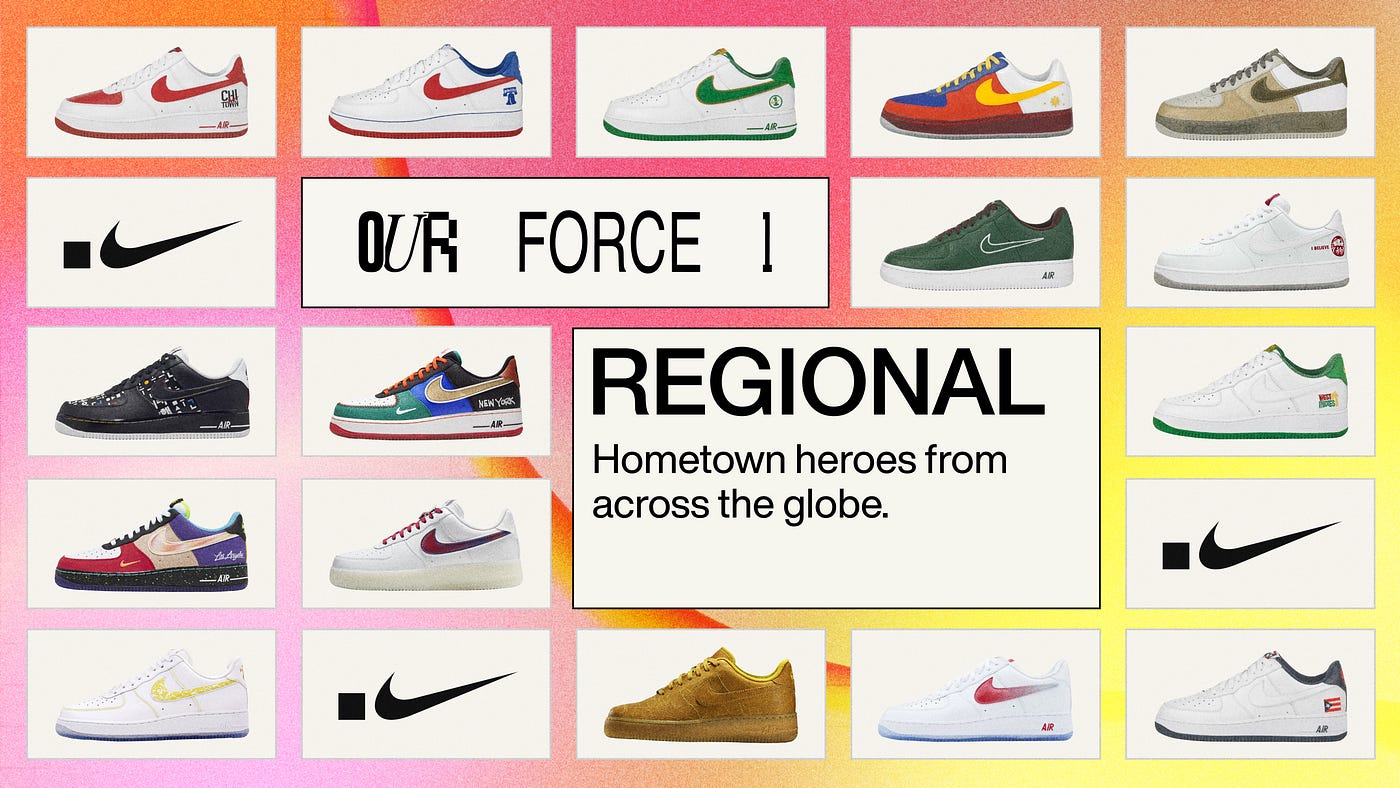 Our Force 1 — Regional Bracket. The 16 AF1s that represent the globe… | by  dotSWOOSH | Medium