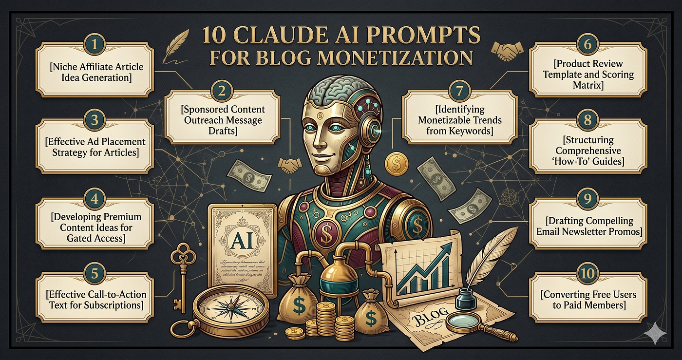 10 Claude AI Prompts for Blog Monetization