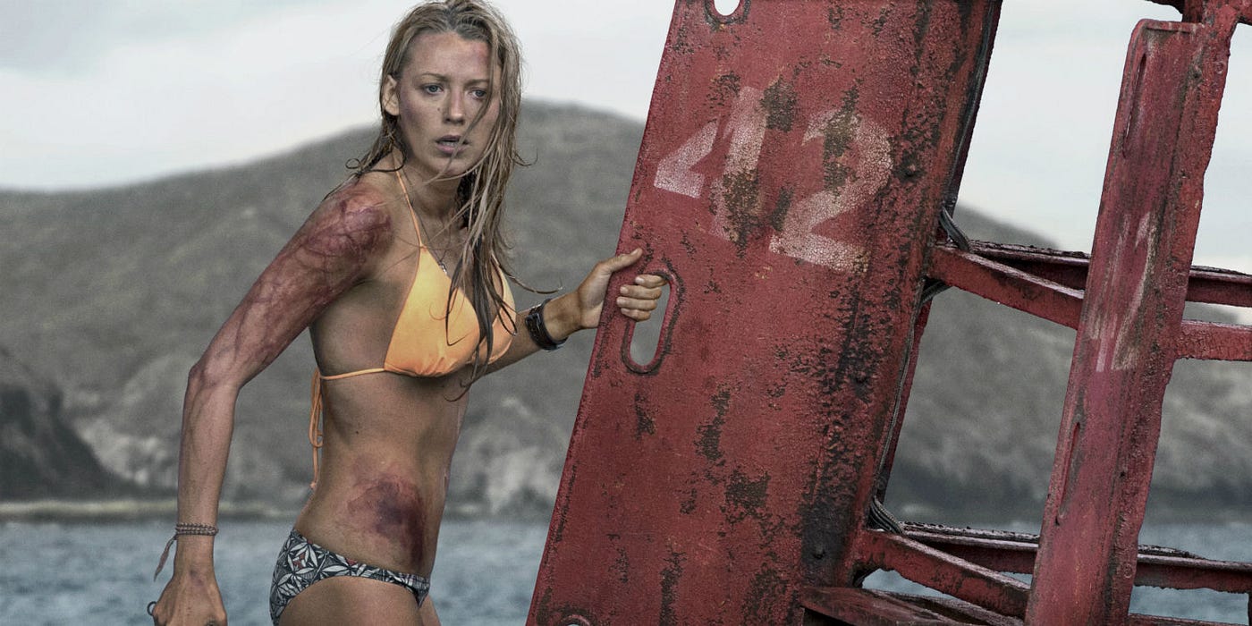 Spy Nude Beach Butt - Movie Review: â€œThe Shallowsâ€ pits a bikini-clad Blake Lively against a  murderous Great White Shark, resulting in popcorn movie nirvana. | by n. |  Medium