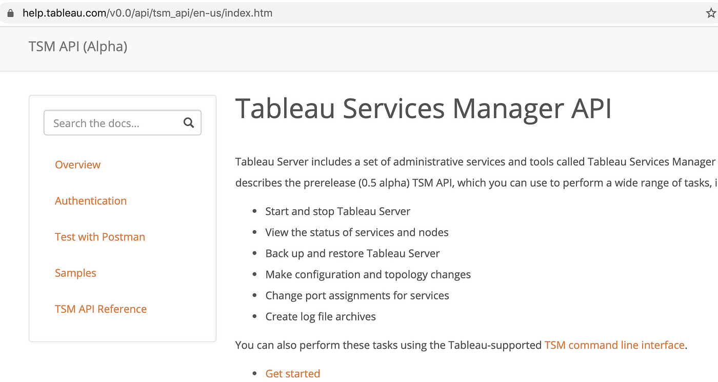 Tableau Services Manager (TSM) API —The undocumented “Passwordless”  Authentication | by Tamas Foldi | Starschema Blog | Medium