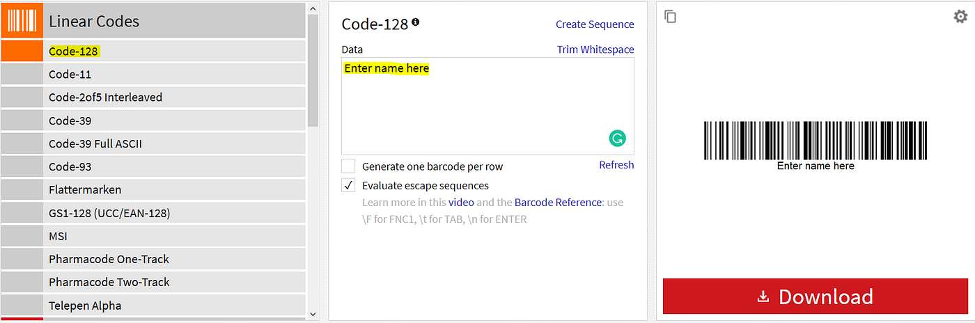 How to Encode Your Name Using Barcode | Technology Hits