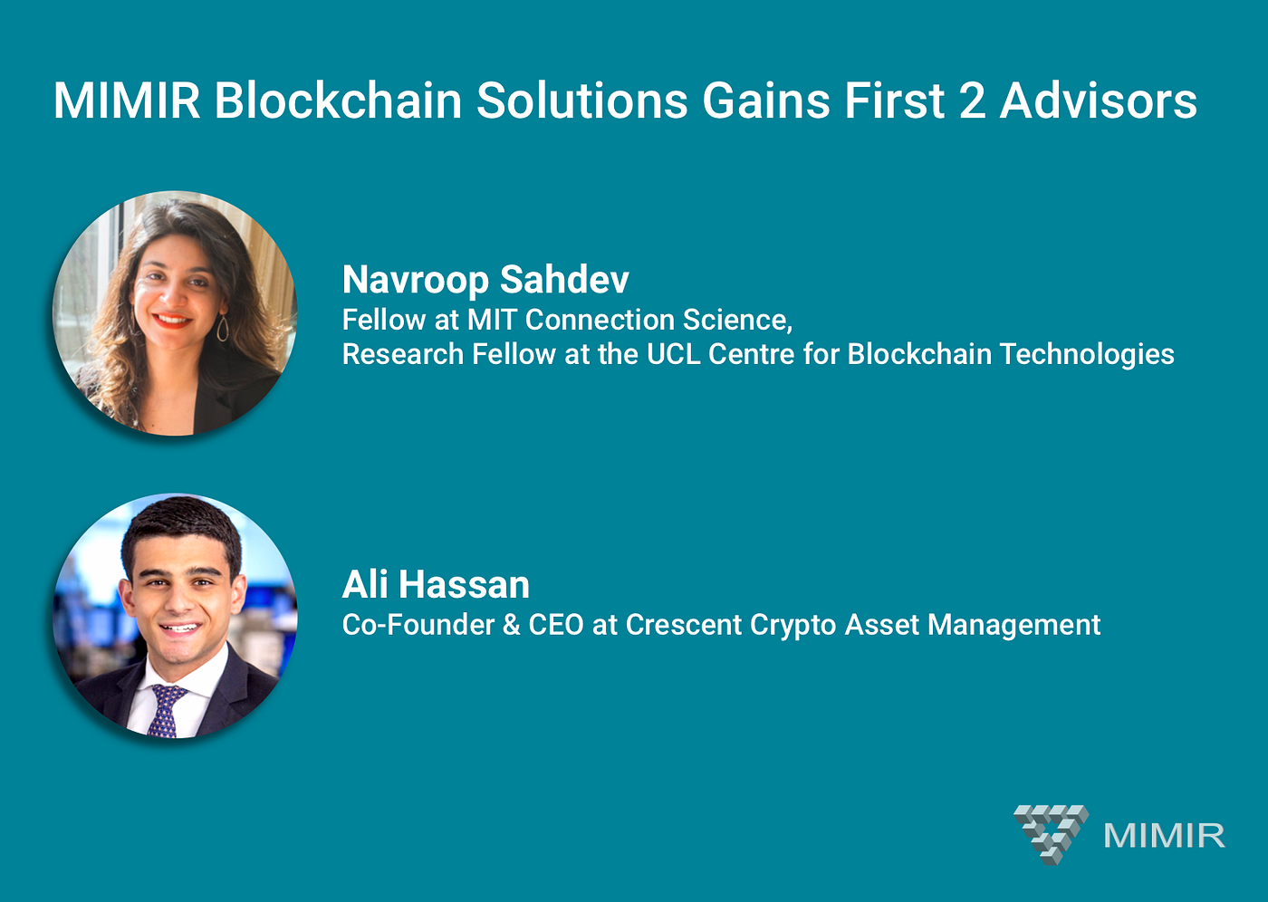 MIMIR Blockchain Solutions Names First Advisors | by MIMIR | Medium