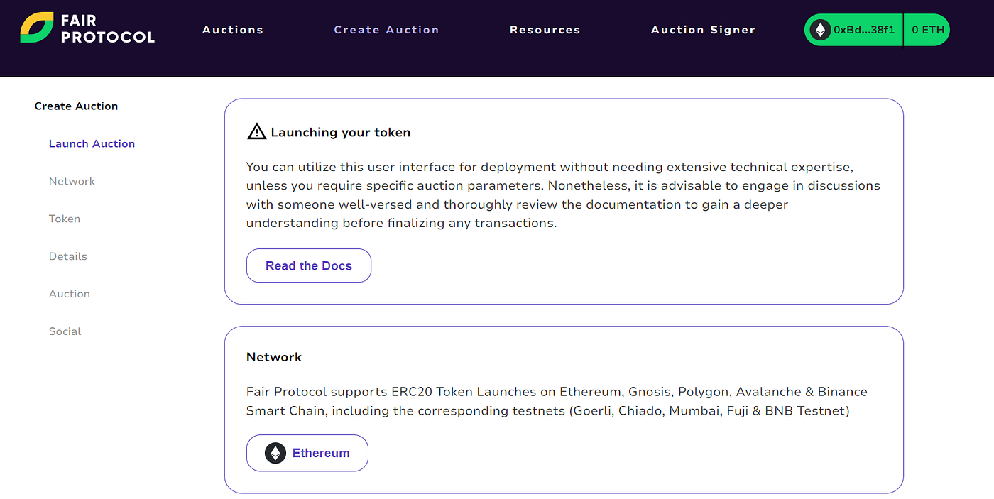 How to launch a Private Auction on Fair Protocol | by Fair Protocol | Medium
