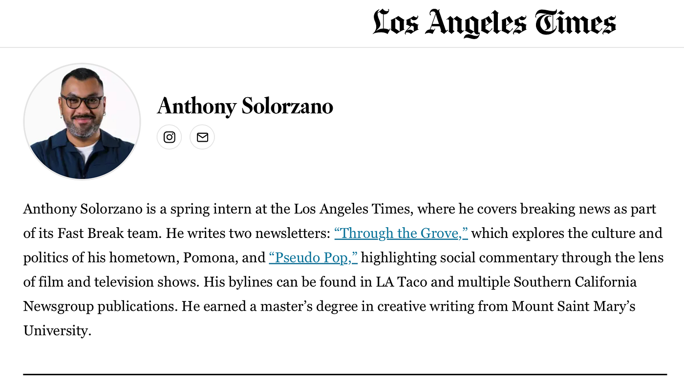 Anthony Solorzano — LA Times