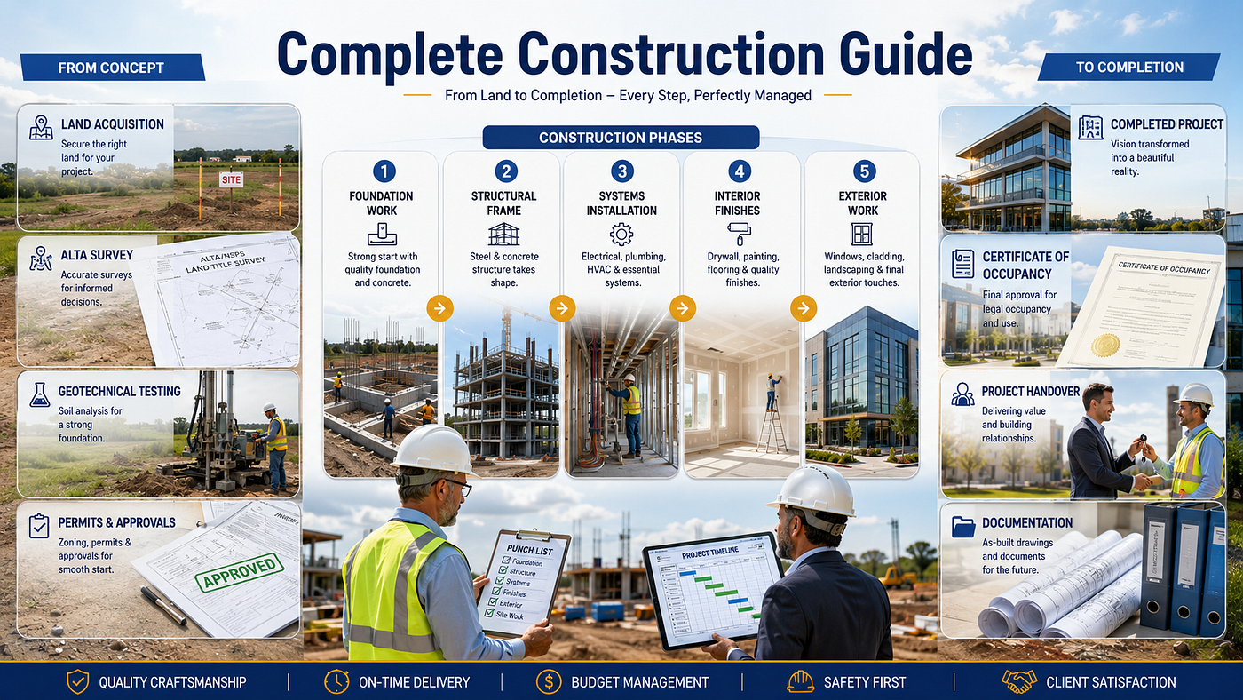 Complete Construction Guide | Land Acquisition to Project