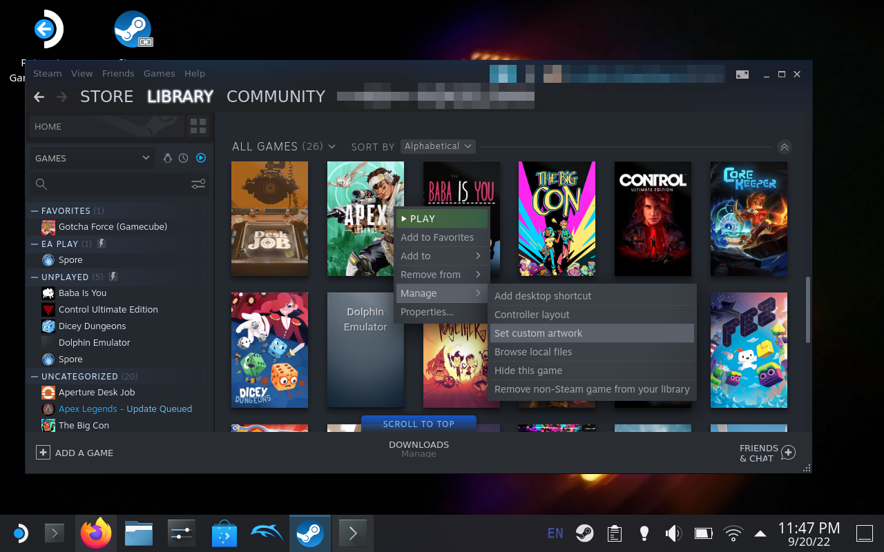 How to Launch a Dolphin ROM Directly from Steam Deck | by Sergio
