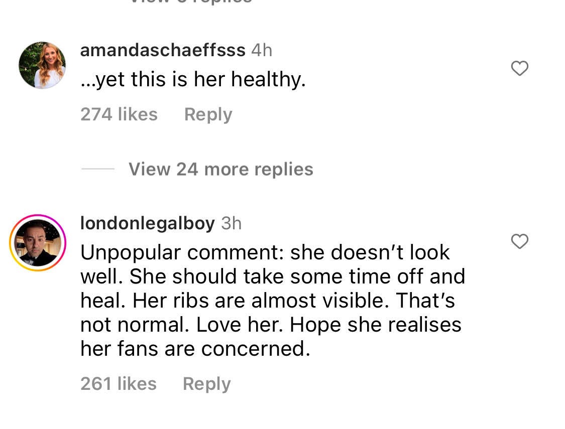 Ariana grande eating disorder proof