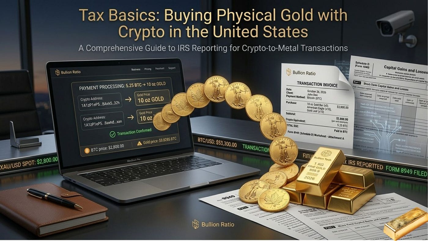 Tax Basics: Buying Physical Gold with Crypto in the United States