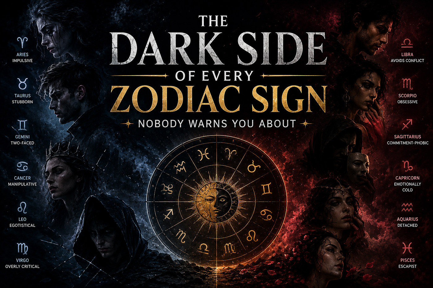 The Dark Side of Every Zodiac Sign Nobody Warns You About