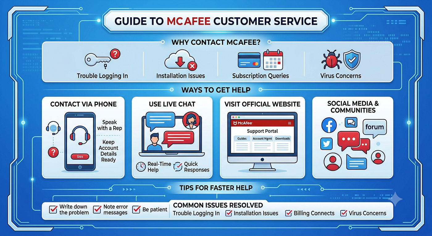 How to contact McAfee Customer Service?