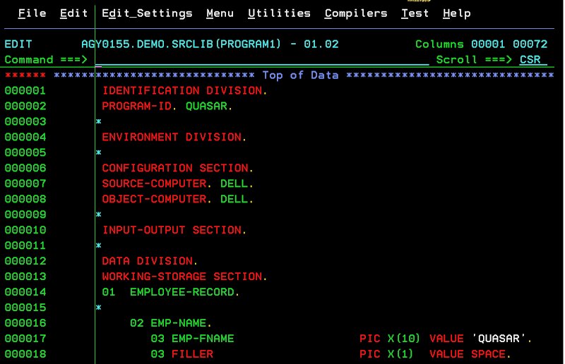 COBOL HELLO WORLD Program — TutorialBrain, 57% OFF