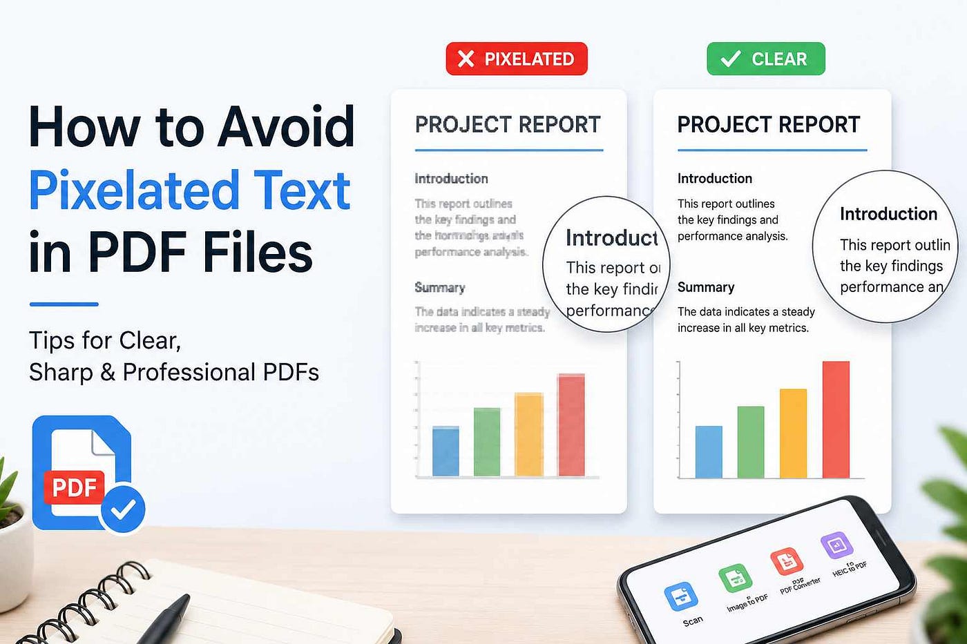 How to Avoid Pixelated Text in PDF Files (And Fix It Fast)
