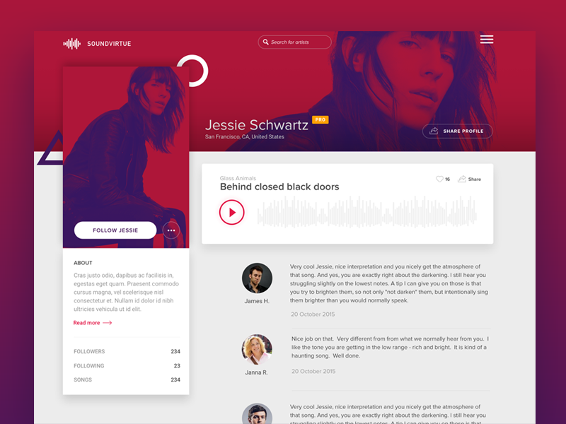 50 User profile page — Design Inspiration | by Muzli | Muzli - Design  Inspiration