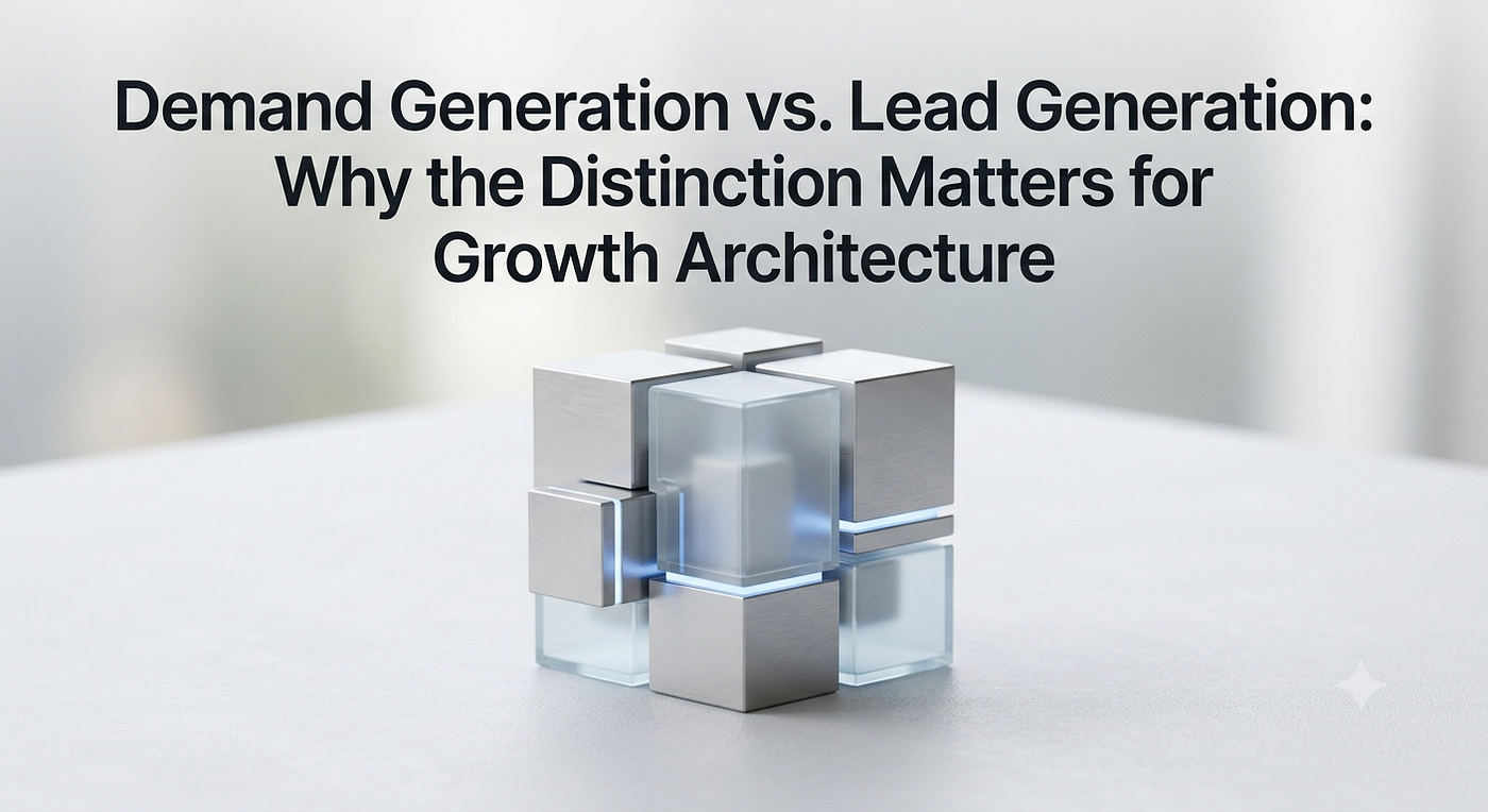 Demand Generation vs. Lead Generation: Why the Distinction Matters for Growth Architecture
