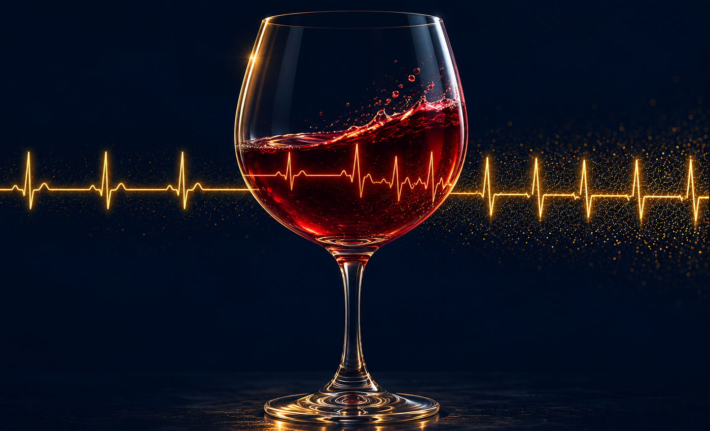 One drink is not a diagnosis. The habit, night after night, is something your heart keeps score of.