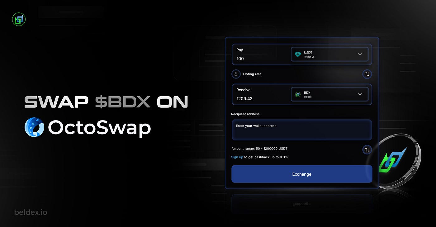 Beldex (BDX) Live on OctoSwap