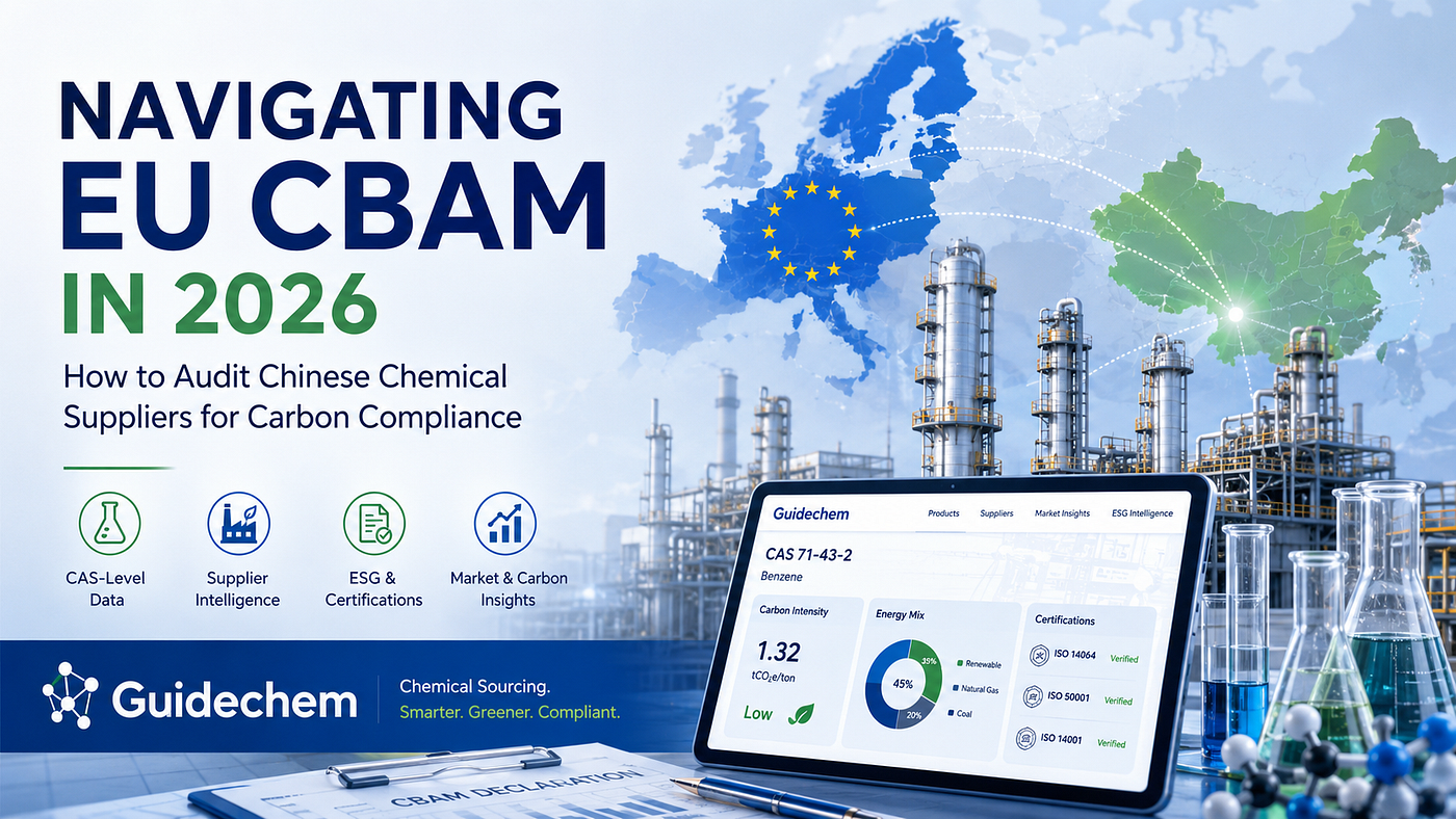 Navigating EU CBAM in 2026: How Guidechem Enables Carbon-Compliant Chemical Sourcing from China