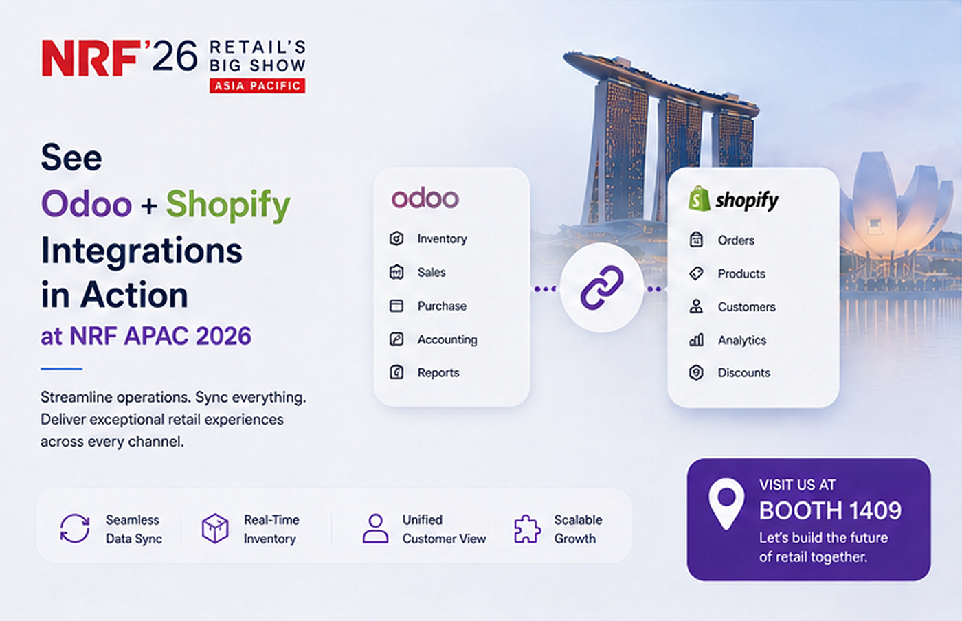 How Odoo & Shopify Integrations Are Redefining Global Retail (Catch the Live Demo at NRF APAC 2026)