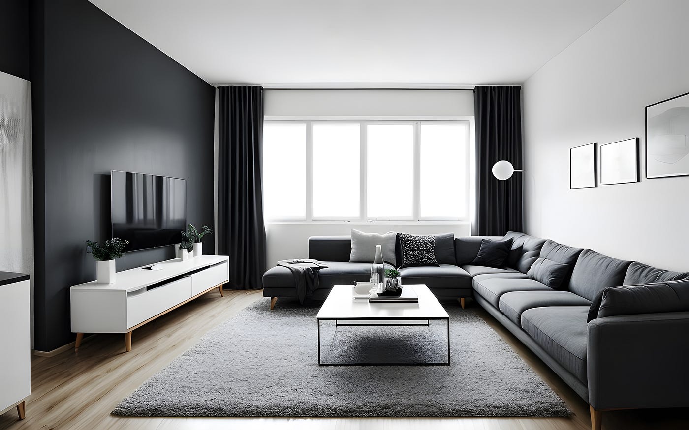 Black Curtains 1 Secret A Stylish Statement for Modern Interiors -  myroomdecorate.com - Medium