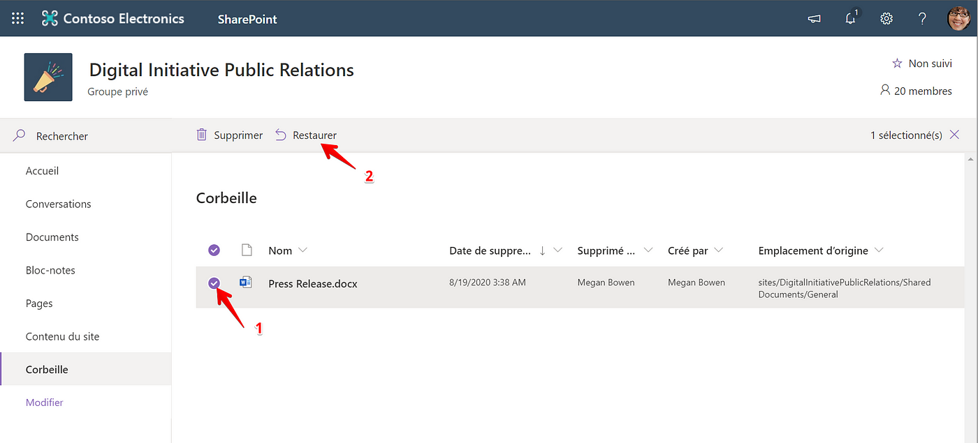 Comment récupérer un document modifié ou effacé par erreur dans Microsoft  Teams ? | by Djavan ROA | Medium