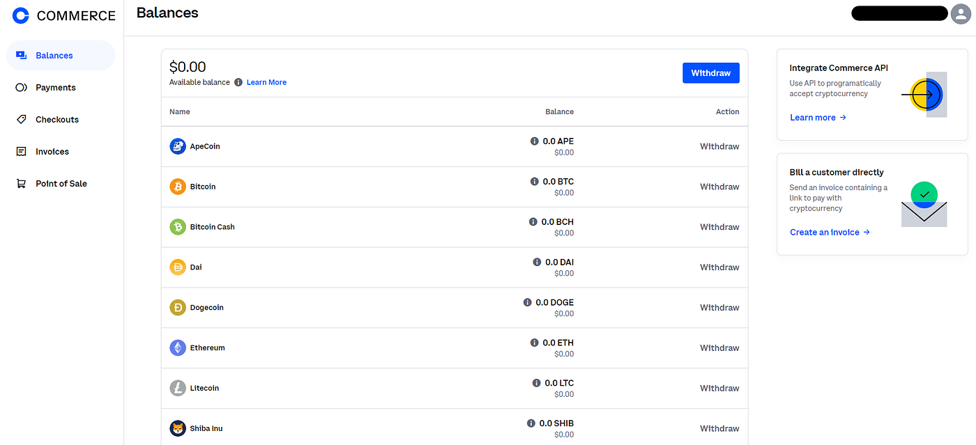 Integrating the Coinbase crypto payment gateway with your web application |  by Amalanathan Thushanthan | Medium