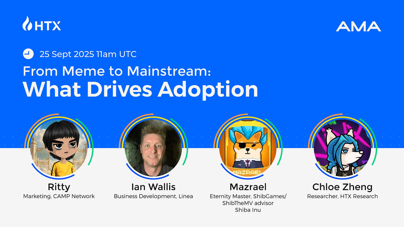 AMA Recap- From Meme to Mainstream: What Drives Adoption | by HTX Research  | Medium