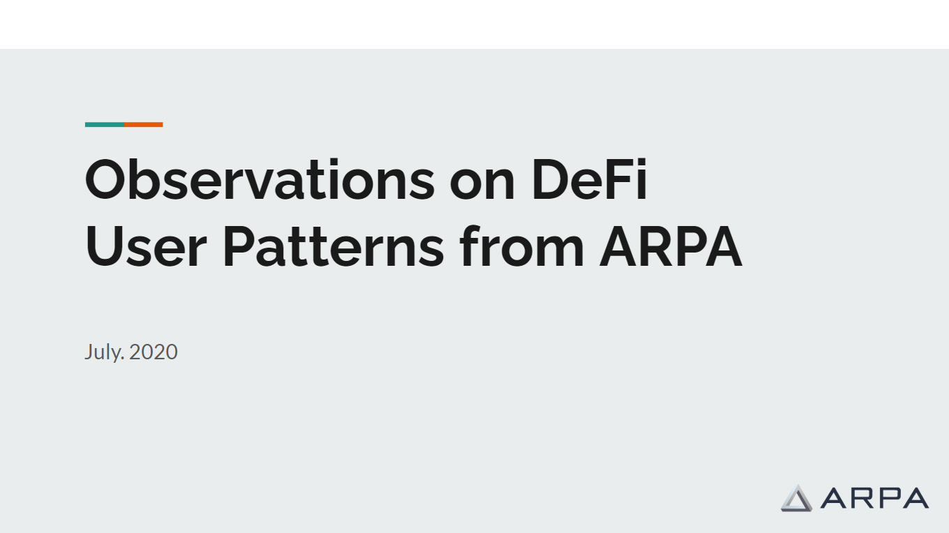 2020 Global DeFi User Survey Report | by ARPA Official | Medium