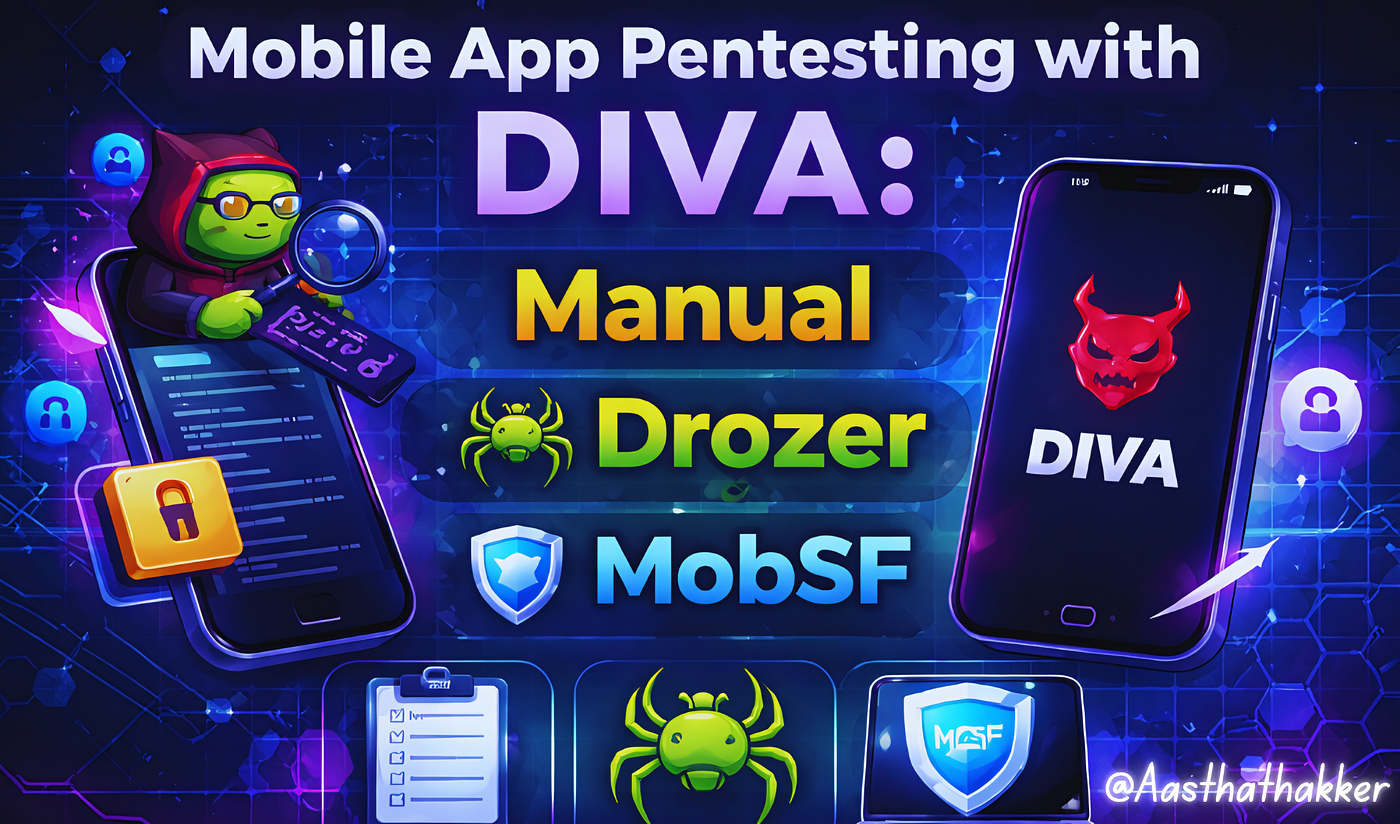 Mobile App Pentesting with DIVA: Manual, Drozer & MobSF