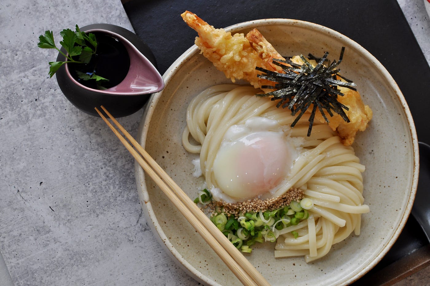 Bukkake Udon Noodles with Easy Homemade Sauce