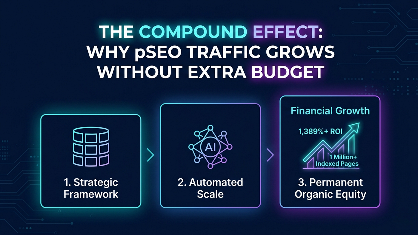 The Compound Effect: Why pSEO Traffic Grows Without Extra Budget