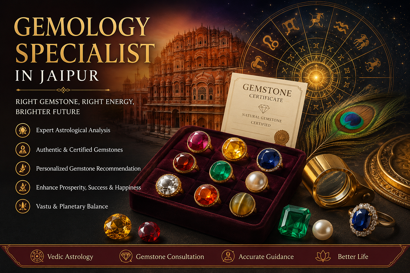 Gemology Specialist in Jaipur — Expert Gemstone Guidance for a Better Future