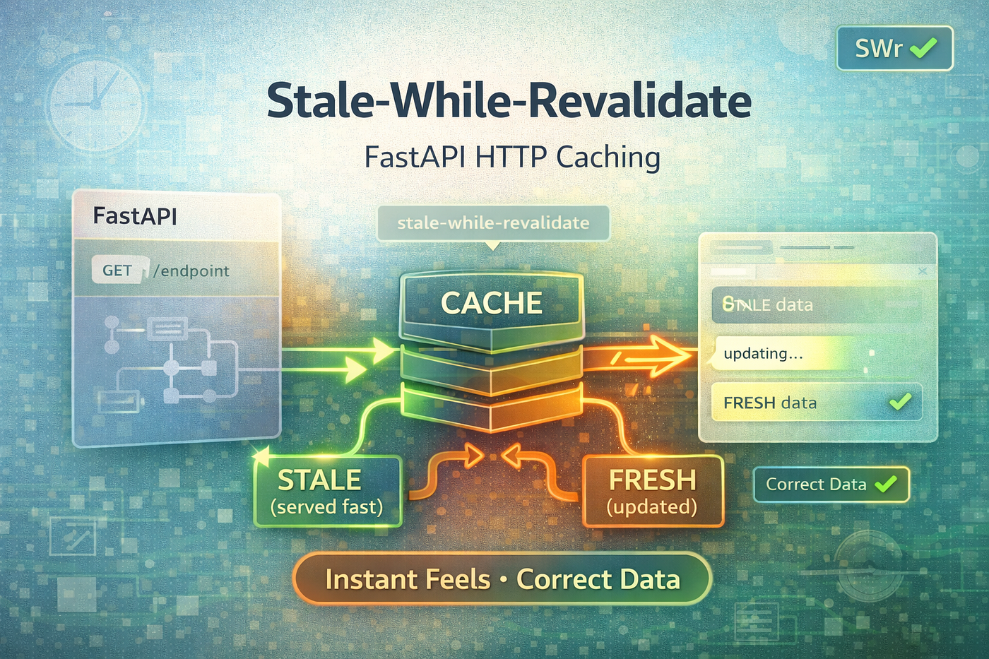 FastAPI + HTTP Caching with Stale-While-Revalidate: Instant Feels, Correct Data
