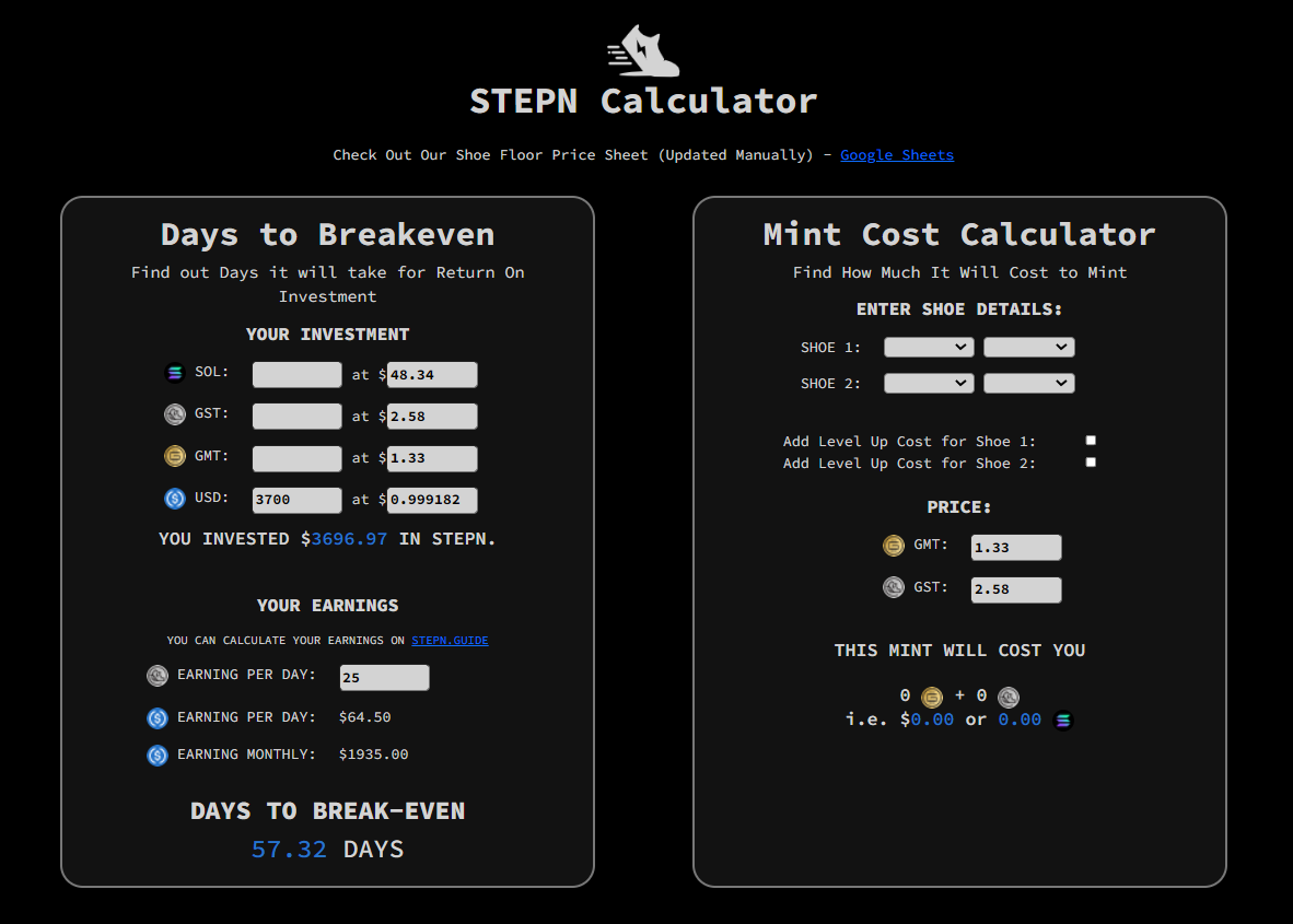 NEW* StepN Earnings Calculator Guide 🔥 (Optimized Earnings) 