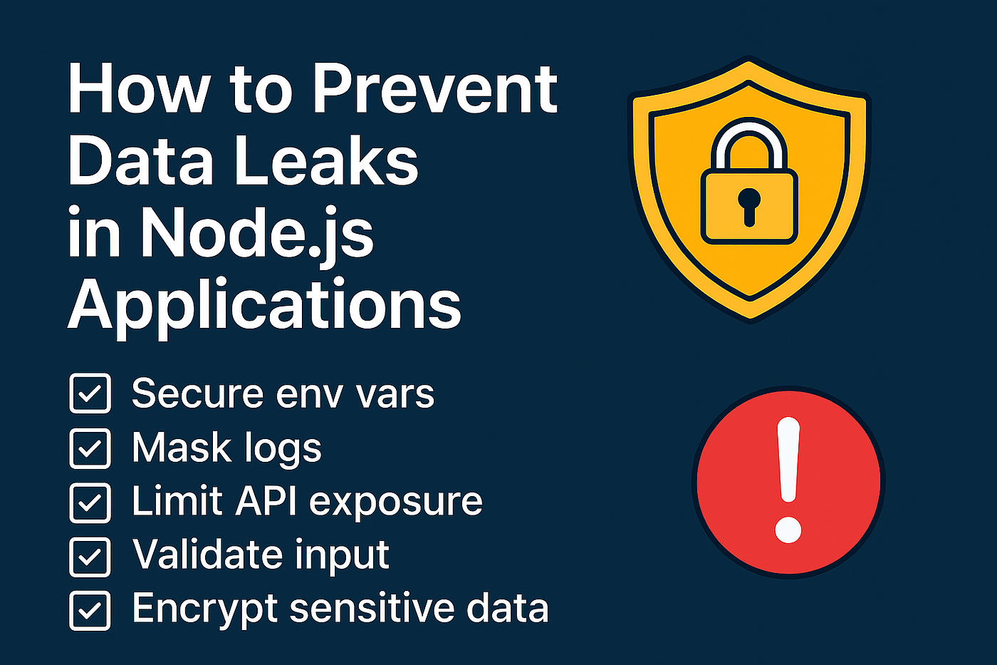 How to Prevent Data Leaks in Node.js Applications | by Somendradev | System  Weakness