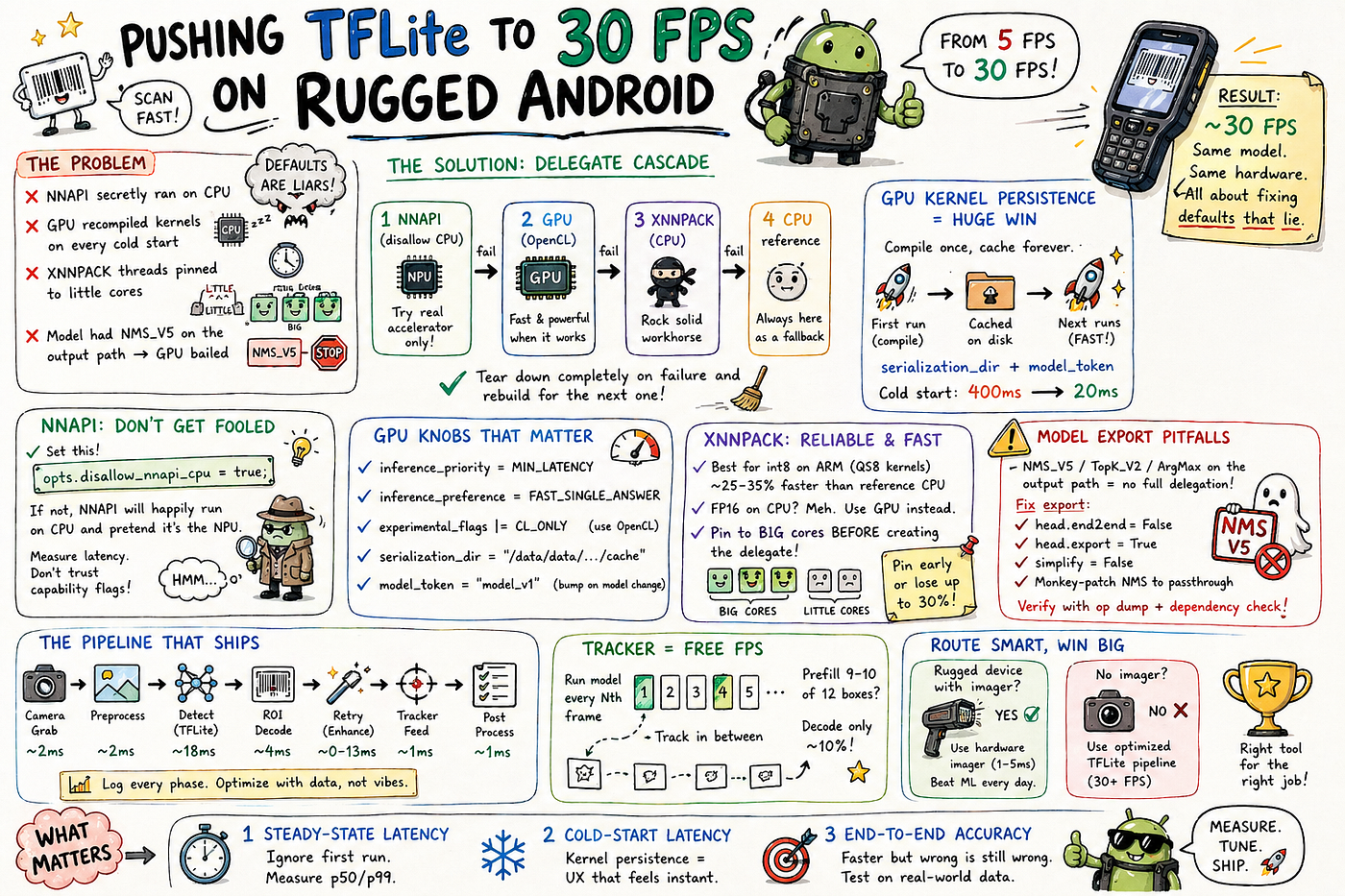 From 5 fps to 30 fps: What the TFLite Defaults Are Hiding