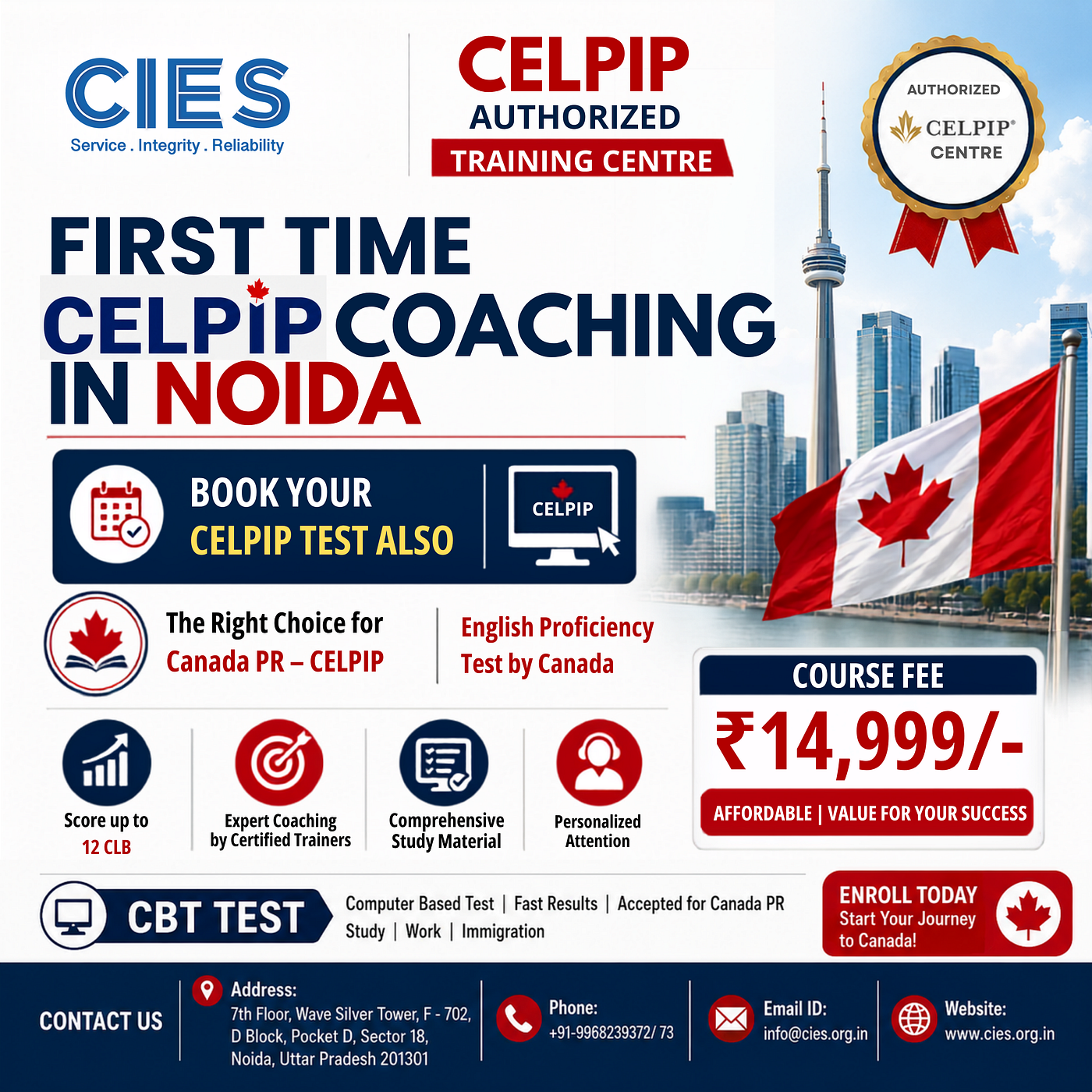 CELPIP Authorized Training Centre in Noida: Your First Step Towards Canada PR