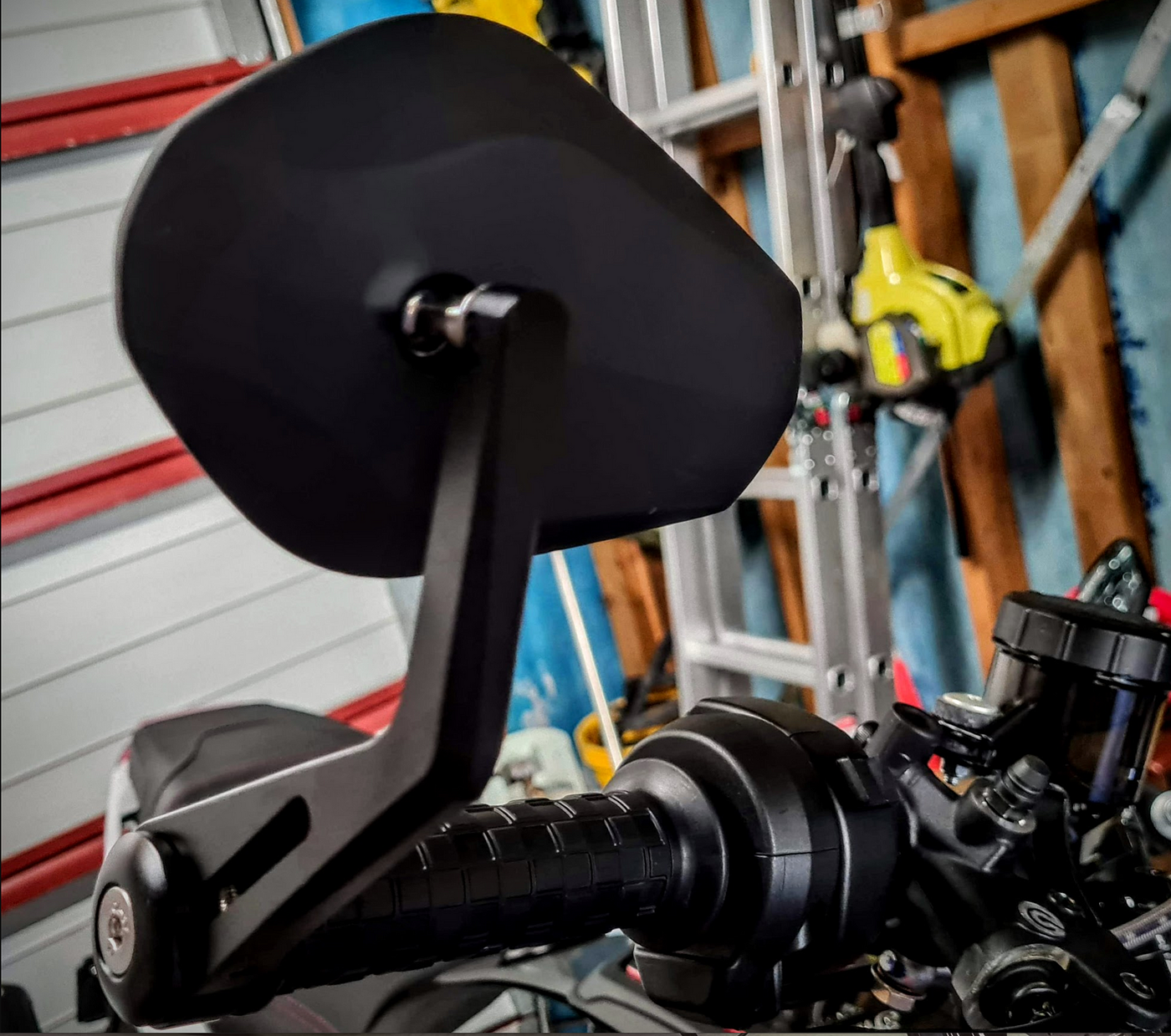 Indian FTR bar end mirror install by motocroft Medium