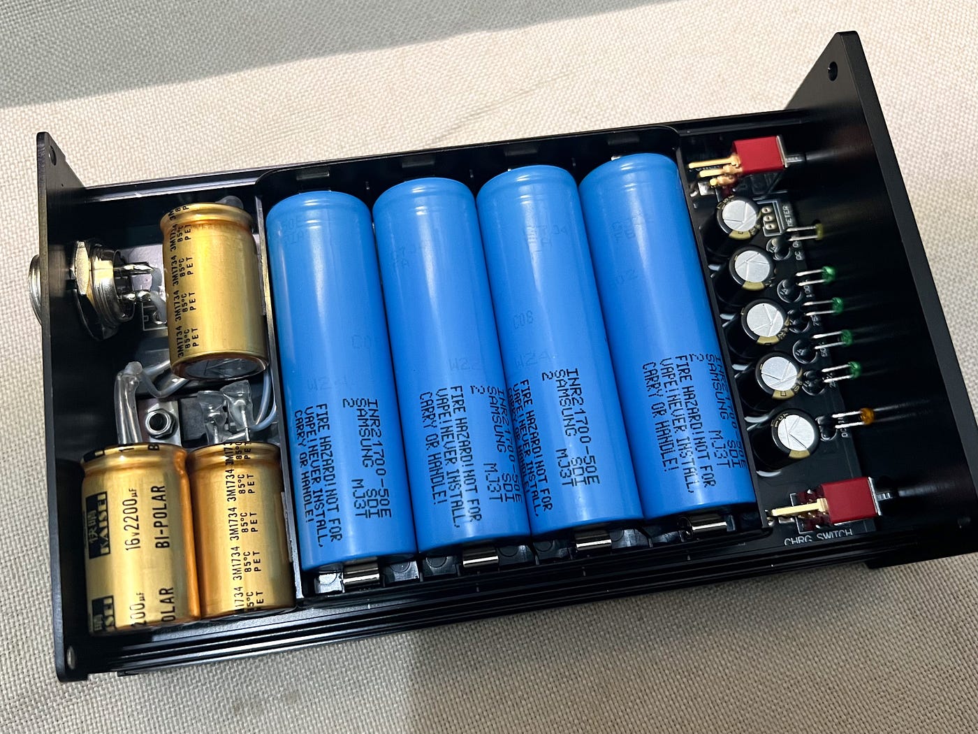 成功升級, 可以用到AN 無極電容嘅位置都用咗
