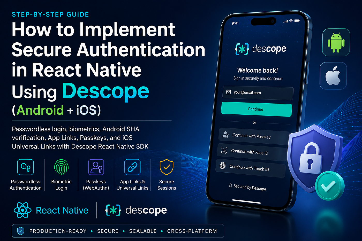 How to Implement Secure Authentication in React Native Using Descope (Android + iOS)