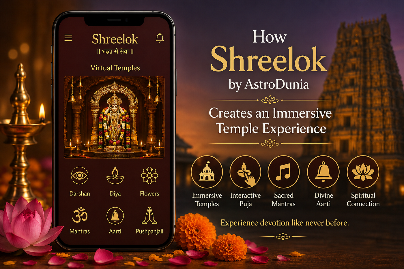 How Shreelok by AstroDunia Creates an Immersive Temple Experience