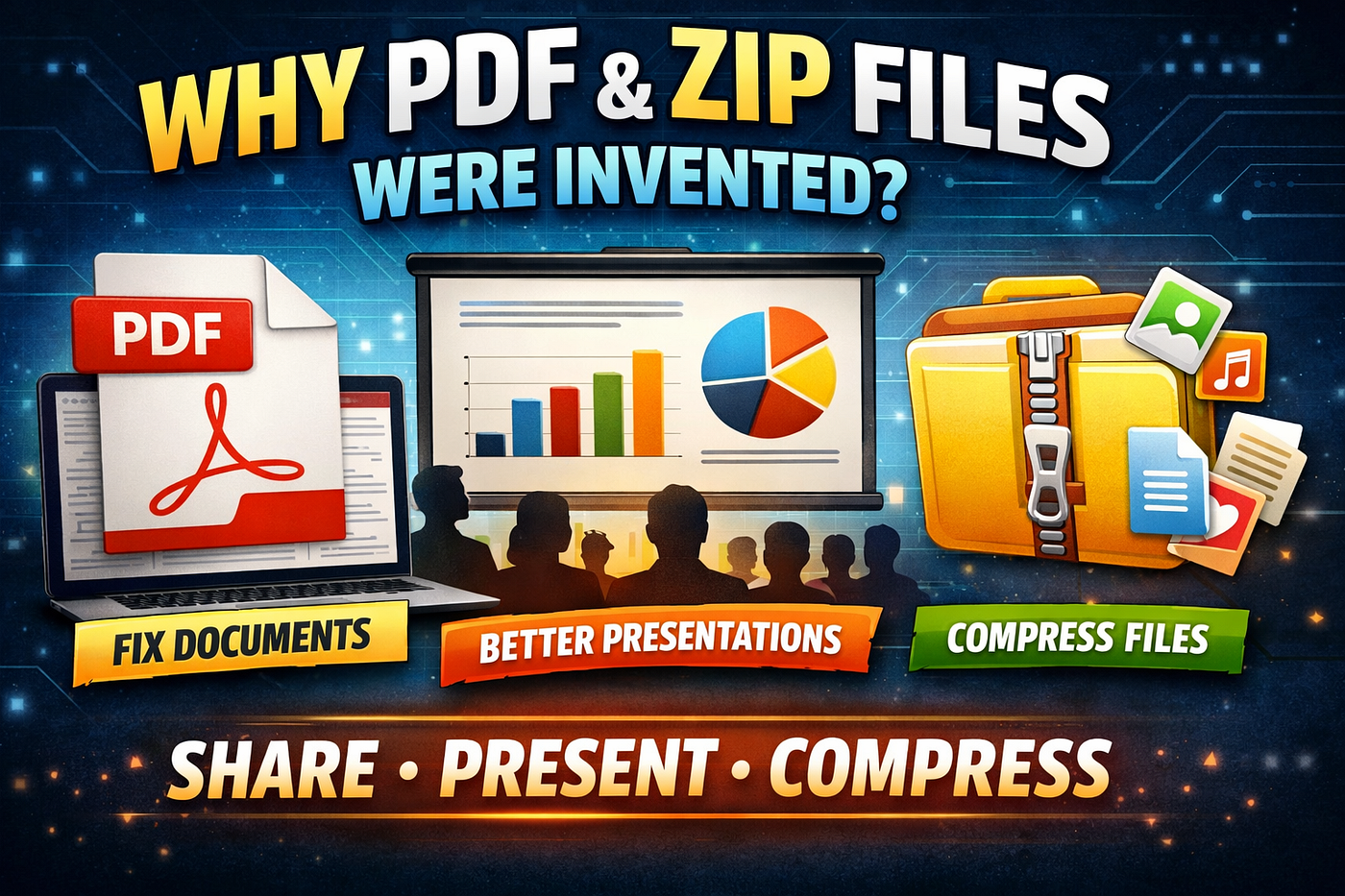 Why PDF, PPT, and ZIP Files Were Invented (Complete Guide)