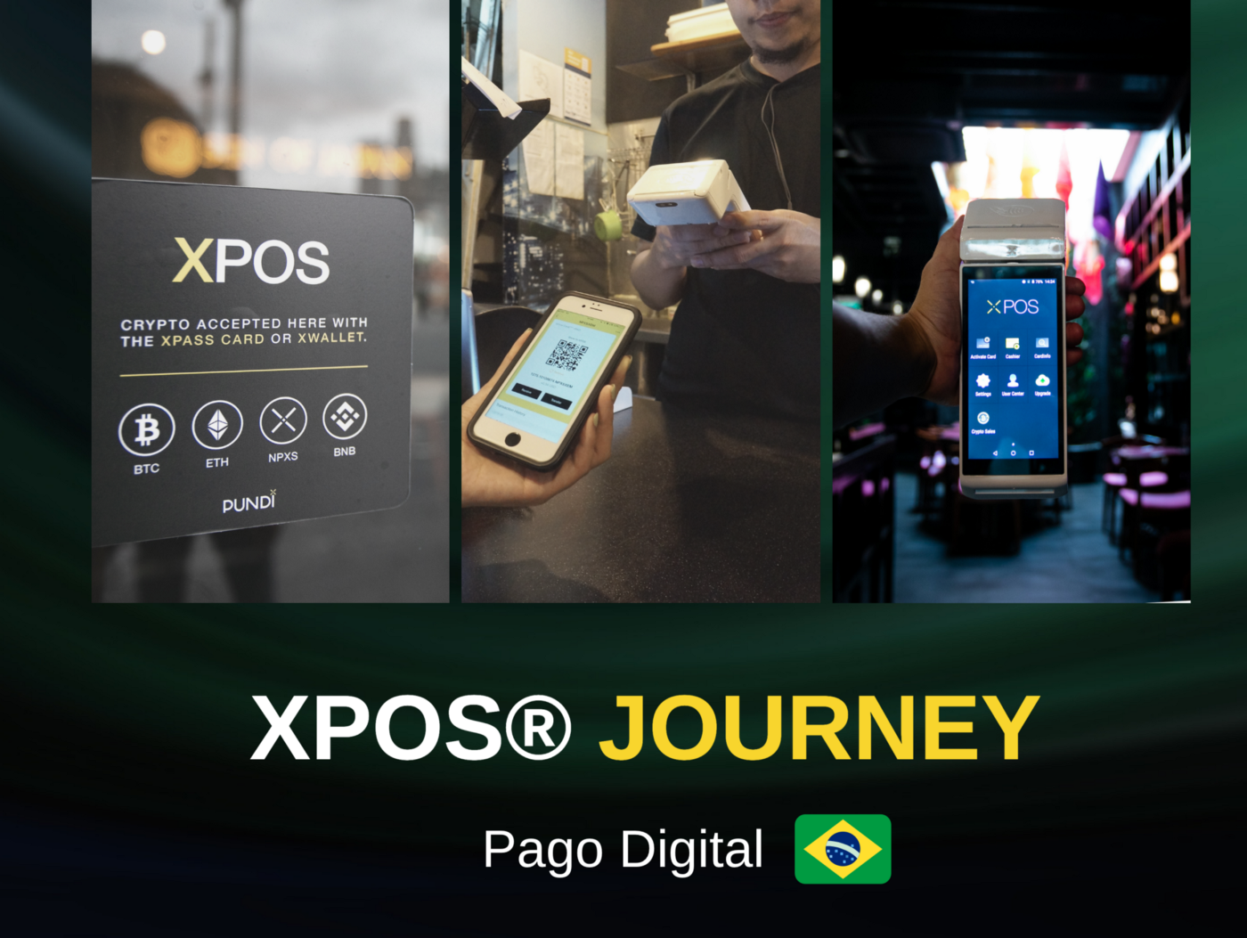 Comerciante brasileiro Pago Digital explora o potencial do XPOS e da blockchain com criptomoedas