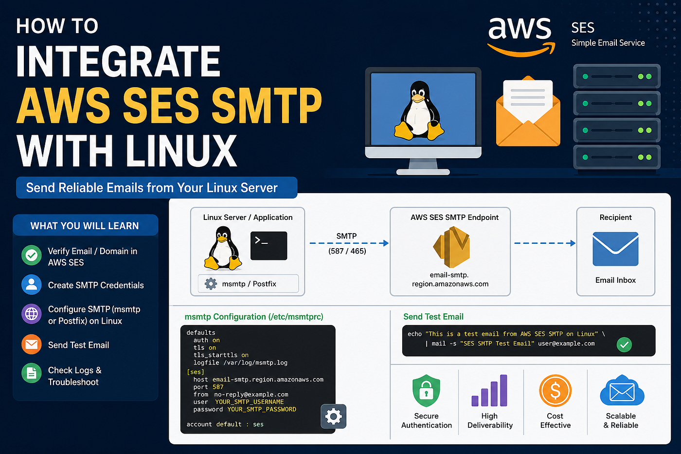 How to Integrate AWS SES SMTP with Linux for Reliable Email Delivery