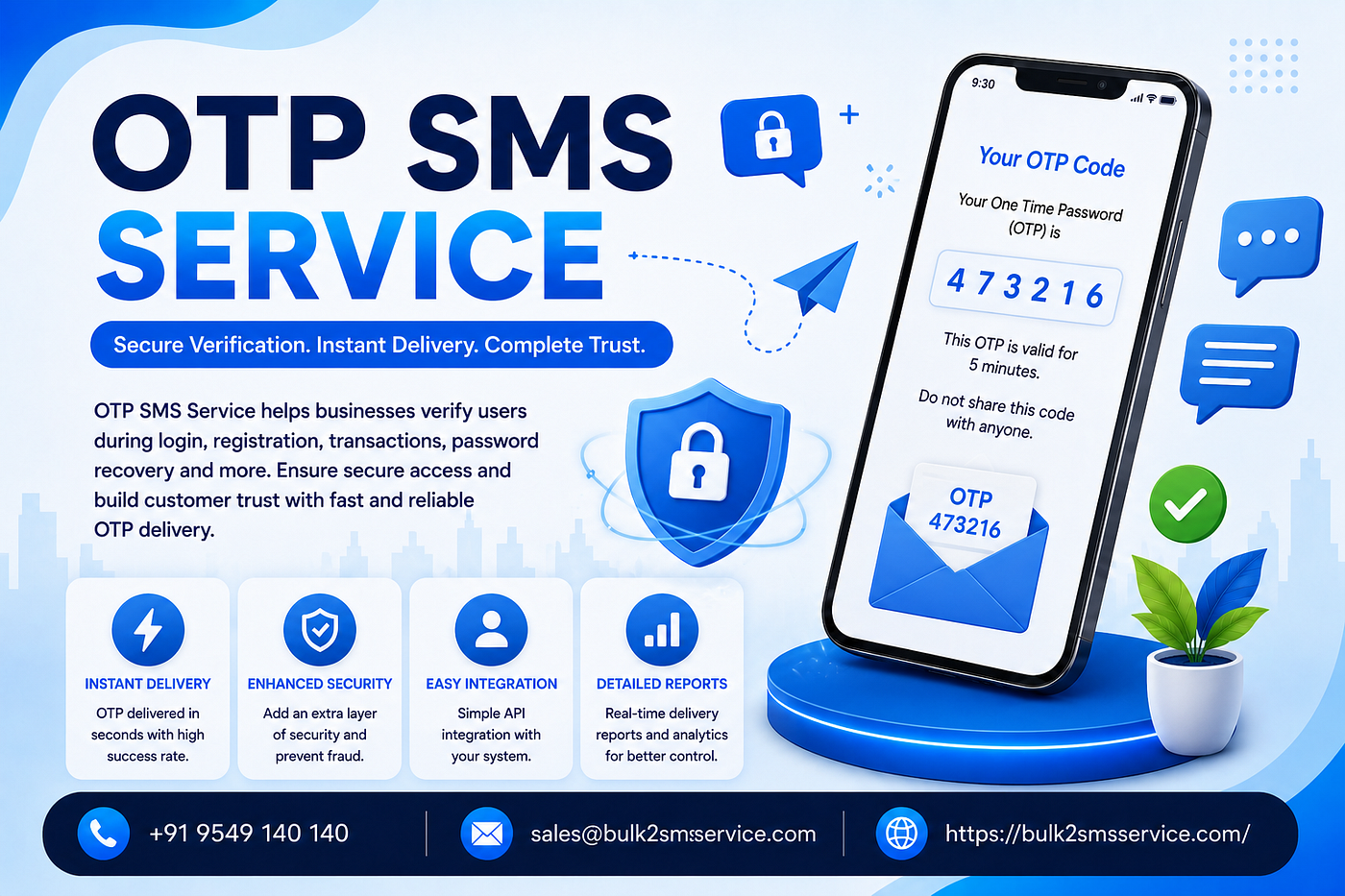 Why Every Business Needs an OTP SMS Service for Secure Verification