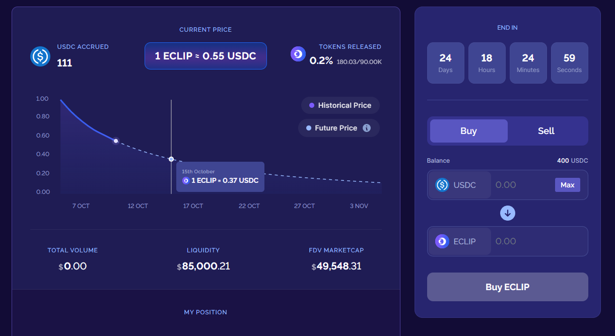 Eclipse Fi Liquidity Bootstrapping Pool Mission one: | by Eclipse Fi |  Medium