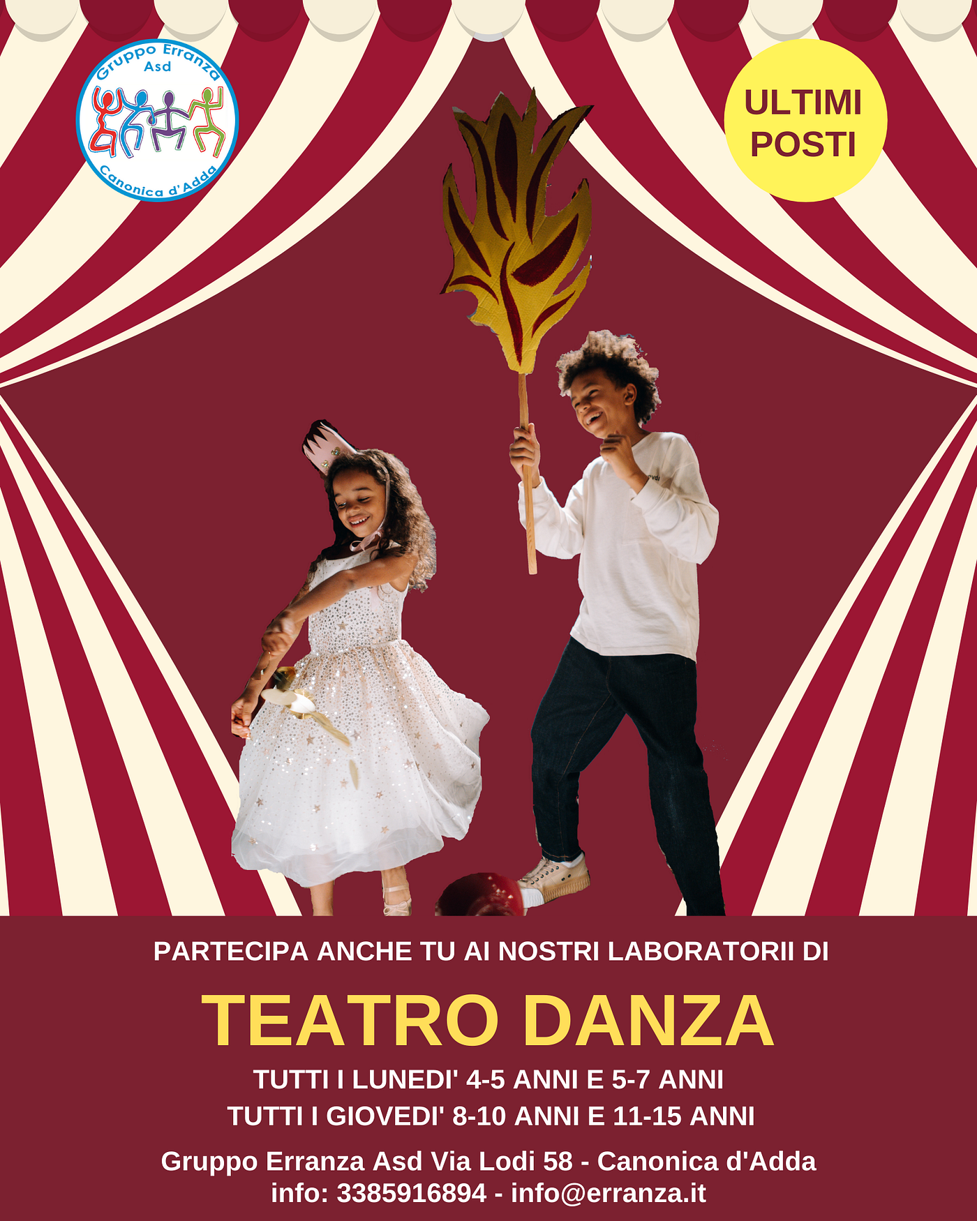 Corso di Teatro Danza a Canonica d’Adda