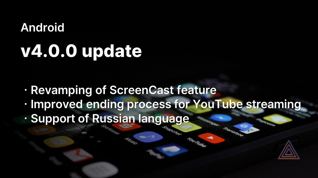Mobile] Android v4.0.0 update (Revamping of ScreenCast) (content added on  October 5, 2023) | by PRISM Live Studio. Official | PRISM Live Studio |  Medium