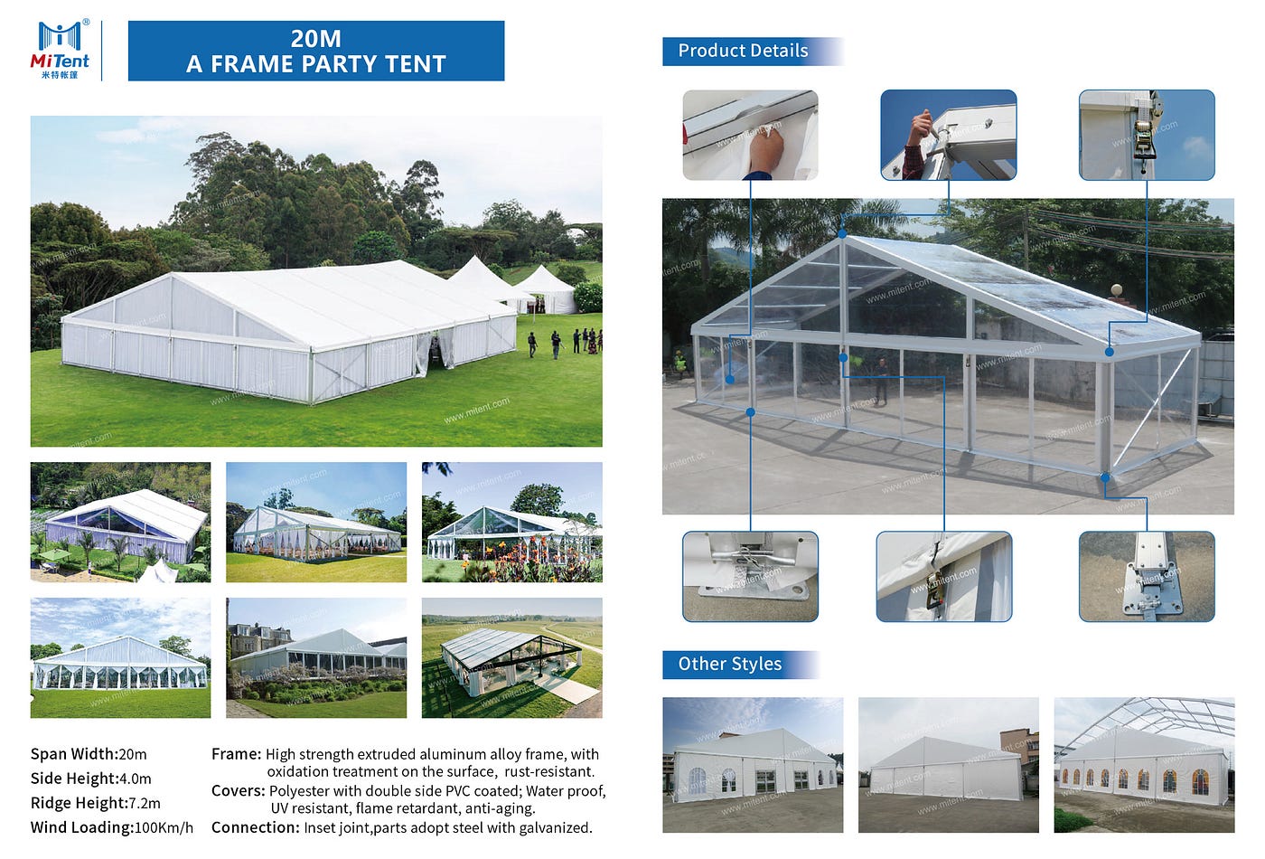 New design of outdoor frame tent