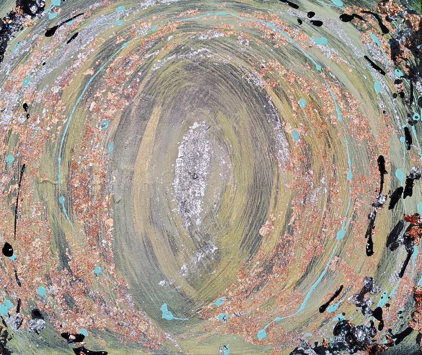 Painting by Liza Ortiz of Past Portal 1 or 3 series